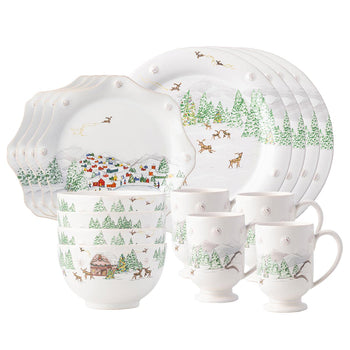product: Berry & Thread North Pole 16pc Place Setting